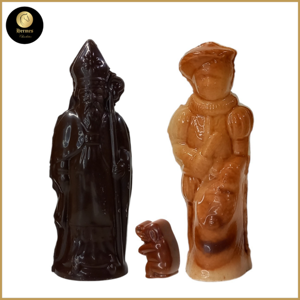 Sinterklaas & Roetpiet 12 cm, 1 praline