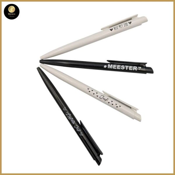 Pen met opschrift voor juf of meester