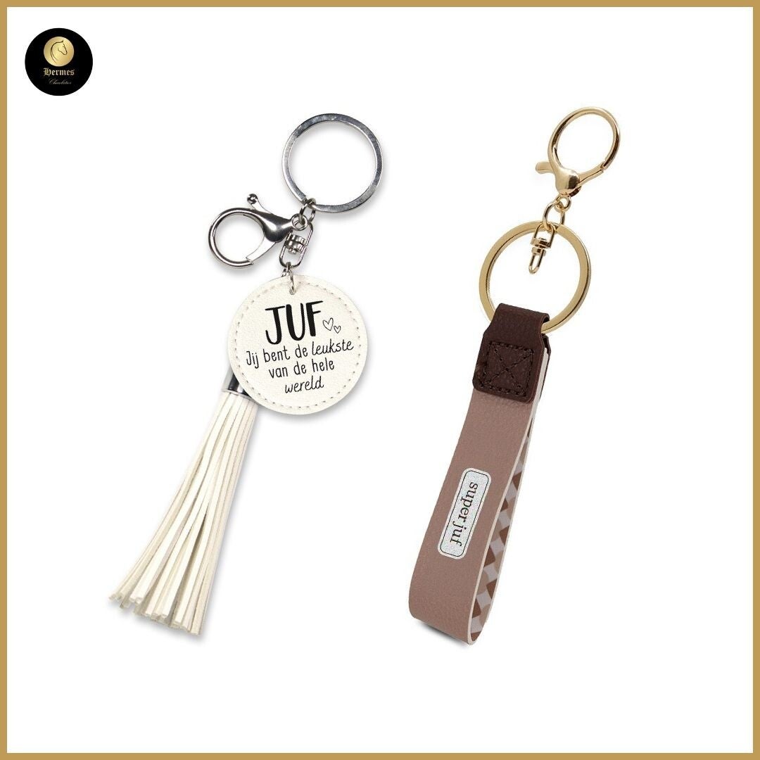 Sleutelhanger Juf /Super juf