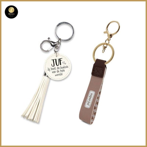 Sleutelhanger Juf /Super juf