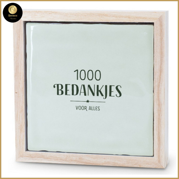 Tegel 'BEDANKJES'