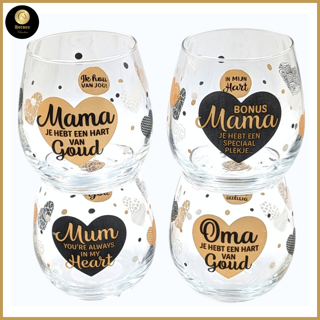Water - wijnglazen  MAMA, PLUSMAMA, OMA, MUM vanaf