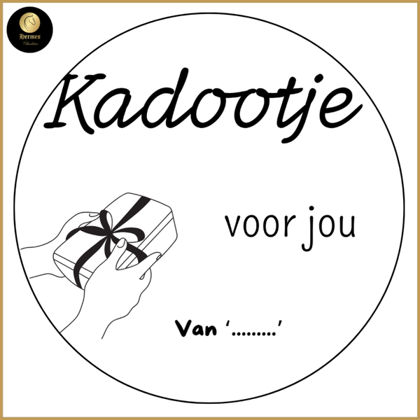 Gepersonaliseerde stickers 'Kadootje voor jou'