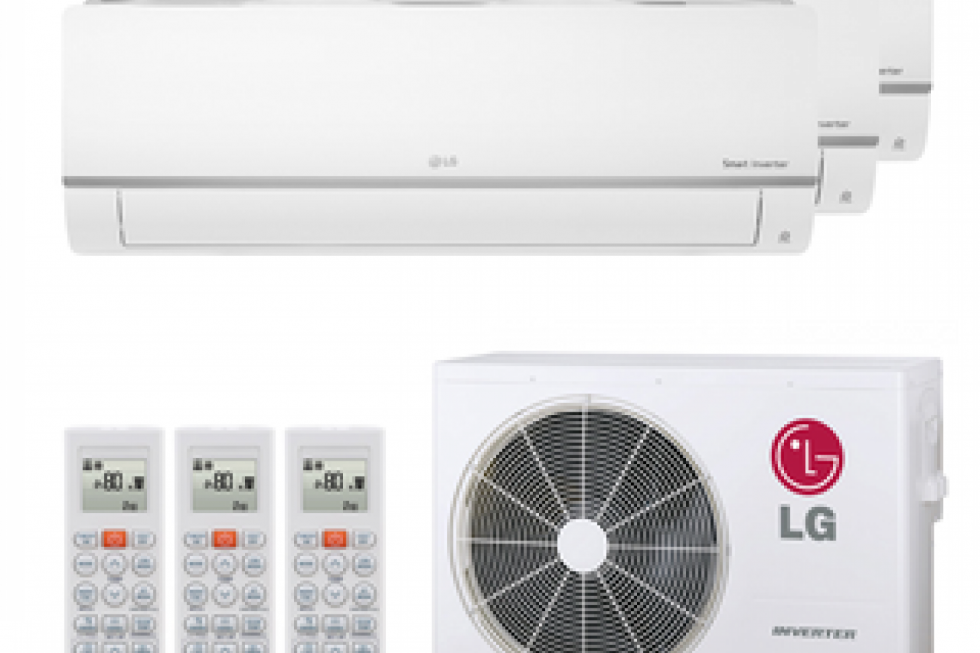 LG Tripple-Split 6.3kW Outdoor mu3r19 + 1x 3.5 kW +2X 2.5 kW Indoor COOL&HEAT + WIFI