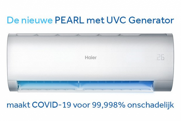 Haier "Pearl" 2.5 kW/9000 Btu R32 - + WIFI UVC & Virus generator (AS25PBAHRA)