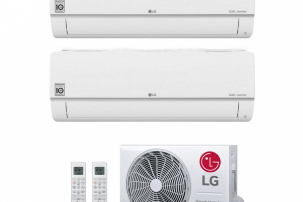 LG Duo-Split 5.4kW Outdoor + 2x 3.5 kW Indoor COOL&HEAT + WIFI