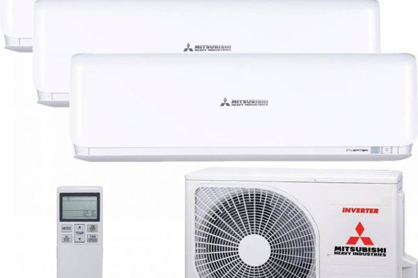 Mitsubishi Heavy Industries "Tripple-Split " ZS-W Serie 5.0kW outdoor +1X 3.5 kW & 2x 2.5 kW indoor R32 Cool & Heath - Wifi