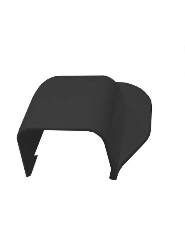 Grijze muur boorgat afdekkap 65x50mm