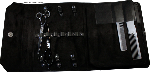 Etui voor 12 scharen en 12 kammen