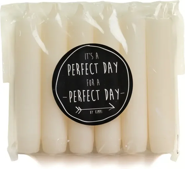 Rustik Lys dinerkaars Cadeau crème 5 uur D 2,1 H 14 cm 6 stuks