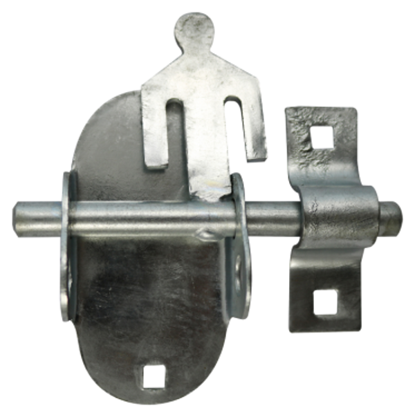 Galvanised oval padbolt