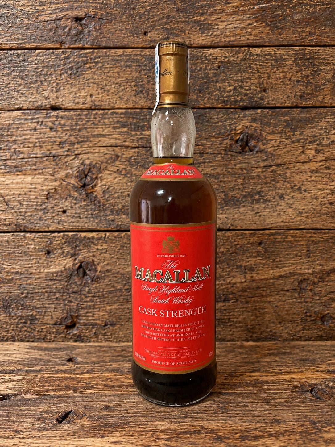Macallan Cask Strength Red label 75cl. 58,6%