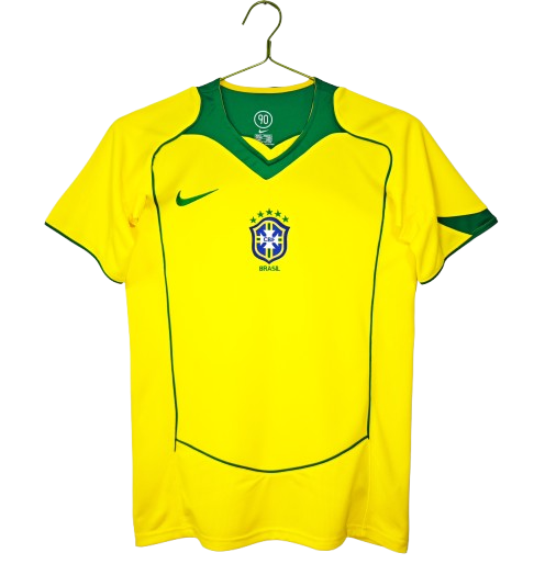 Camiseta Retro Brasil 2004 1º Equipación