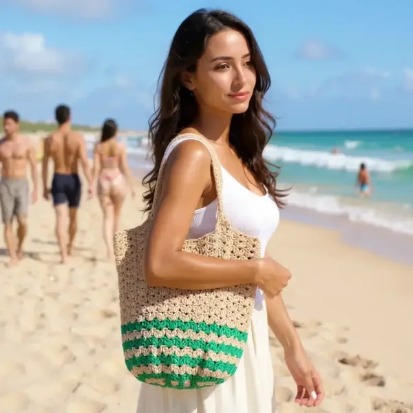 Sac de plage Je passe au vert