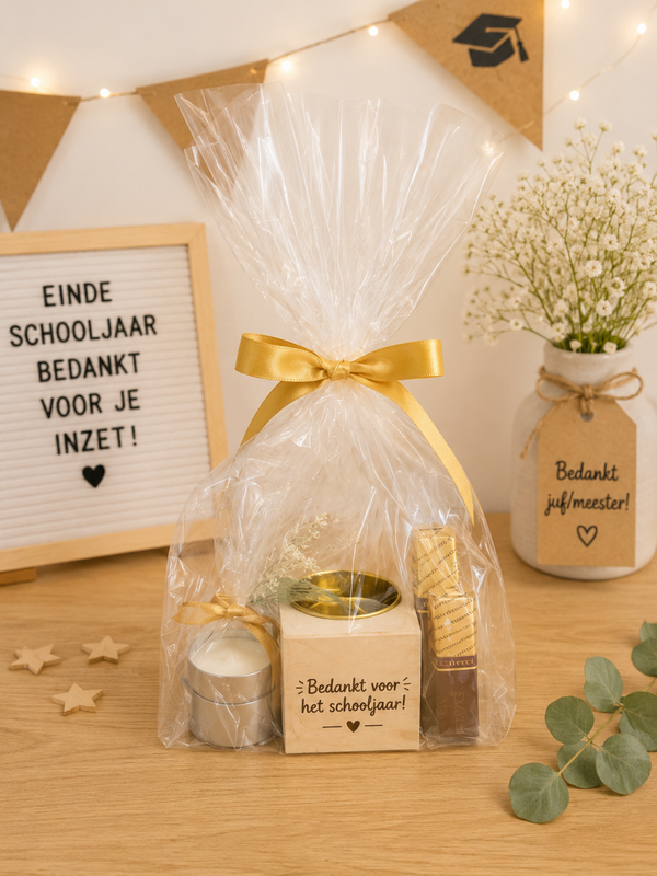 Bedank geschenk juf/meester