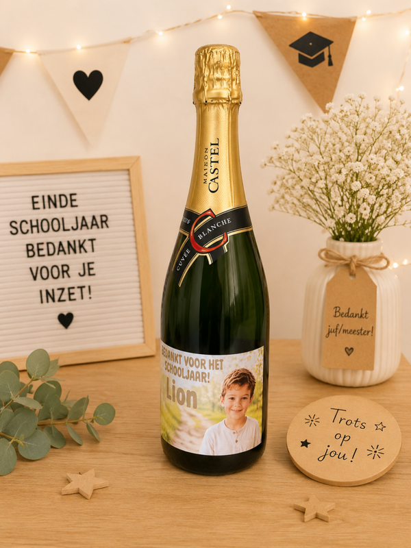 Gepersonaliseerde fles met foto