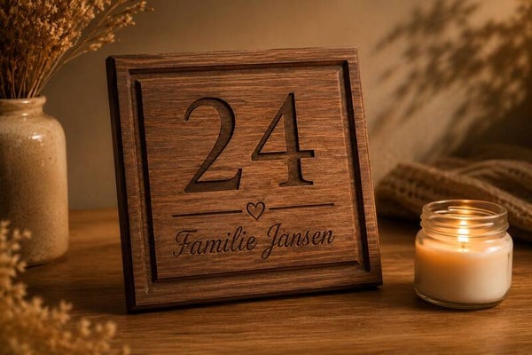 Handgemaakt Houten Naambord op Maat