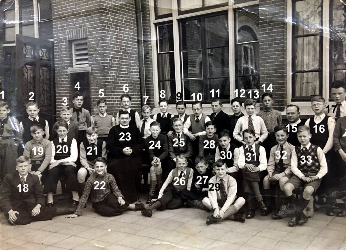 1939 / 1940 - klas 1b - Fr Fidelis en Hoofdfrater Cornelius / Jaren