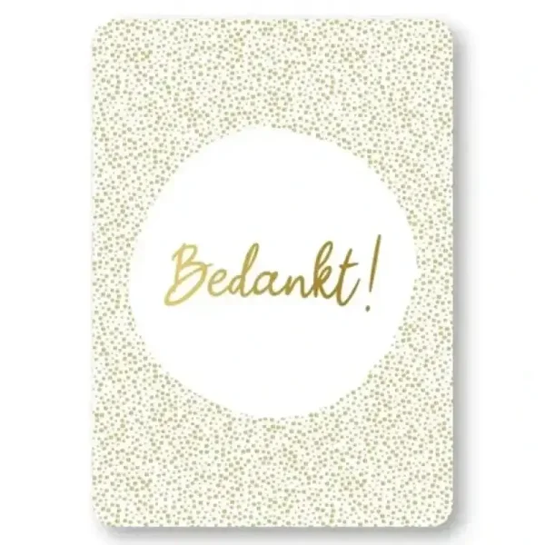 WENSKAART | BEDANKT