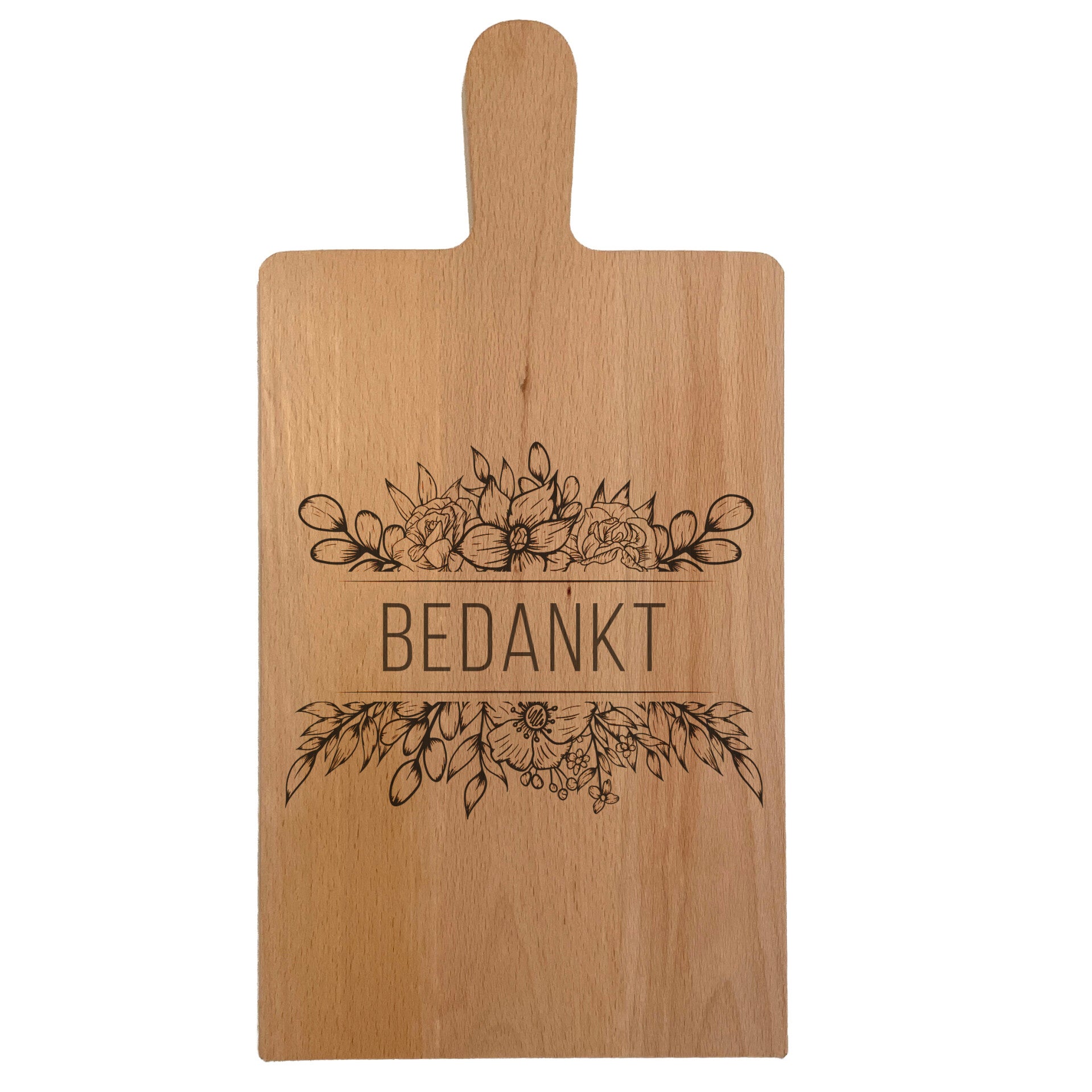 BORRELPLANK | HOUT | BEDANKT