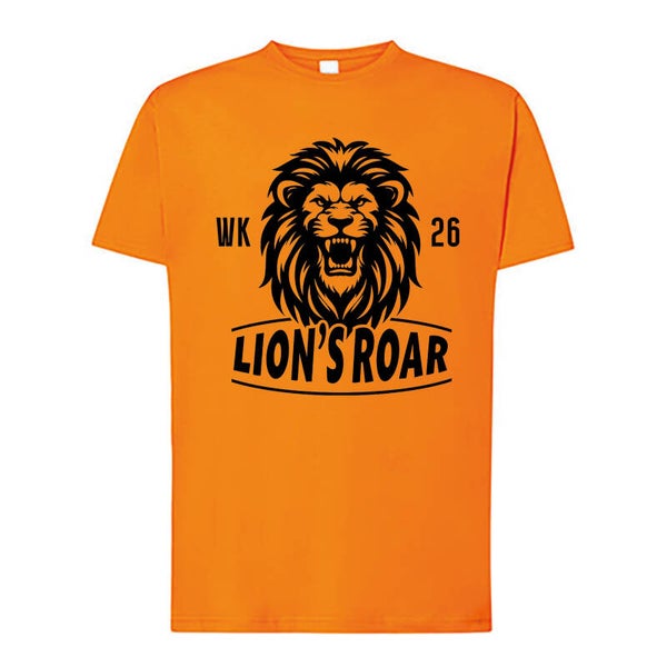 T-SHIRT | UNISEX | ORANJE | WK LEEUW OPDRUK