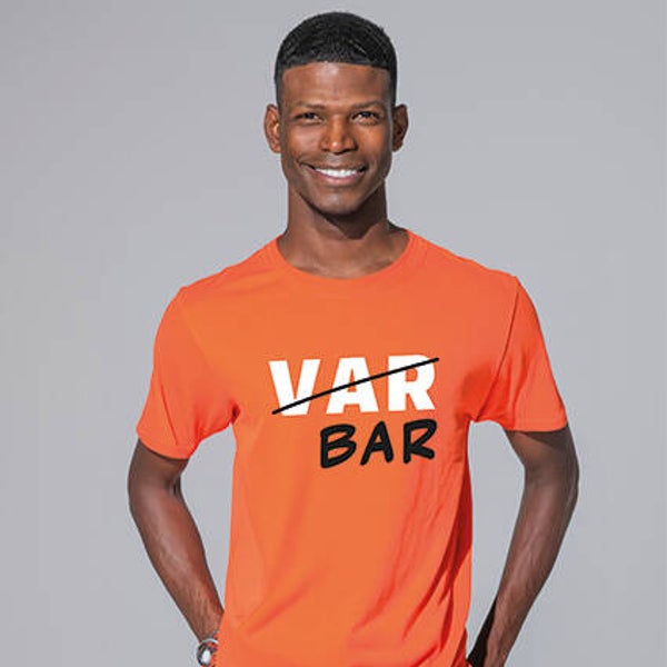T-SHIRT | UNISEX | ORANJE | VAR/BAR