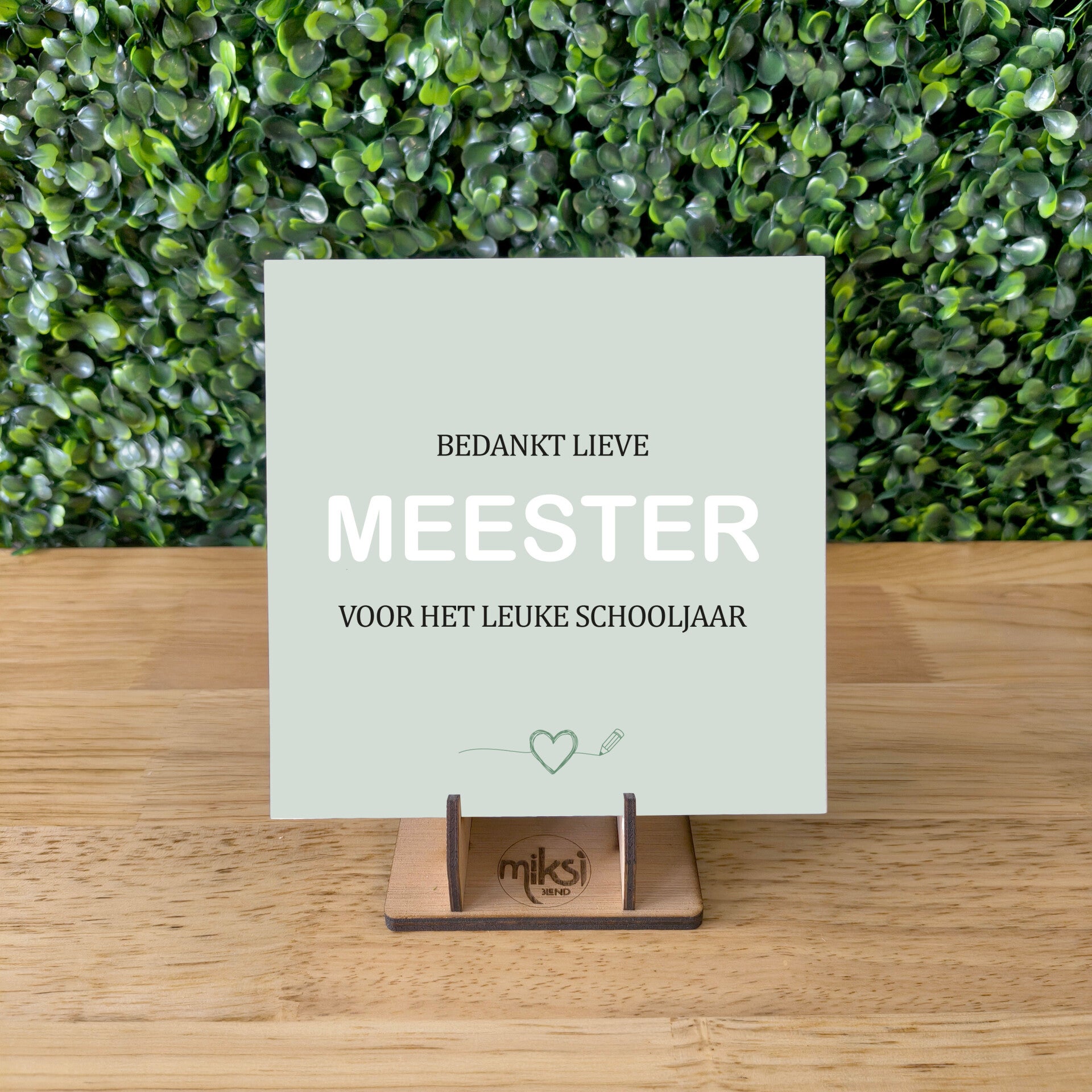 TEGEL | BEDANKT LIEVE MEESTER