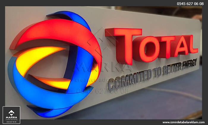 Pleksi kutu harf tabela çeşitleri, ışıklı tabela, metal kabartma harf tabela