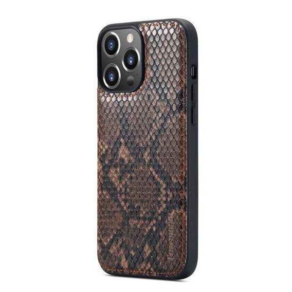 2-in-1 Snake Design Case - iPhone 13 Pro Max - Bruin