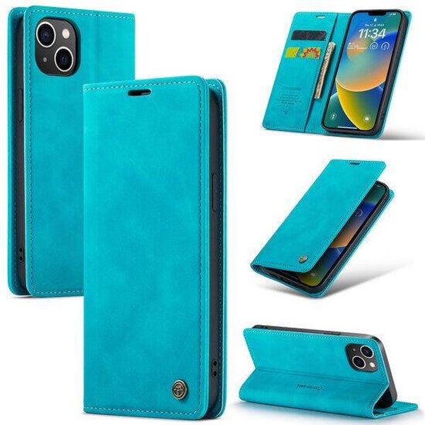 CaseMania - Slim Bookcase - iPhone 14 Pro - Royal Blauw