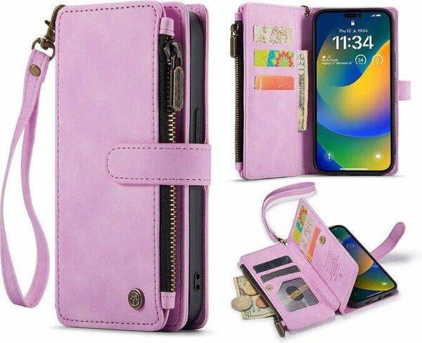 CaseMania - Wallet Case - iPhone 13 Pro - Lila