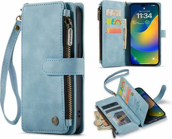 CaseMania - Wallet Case - iPhone 13 Mini - Turqouise