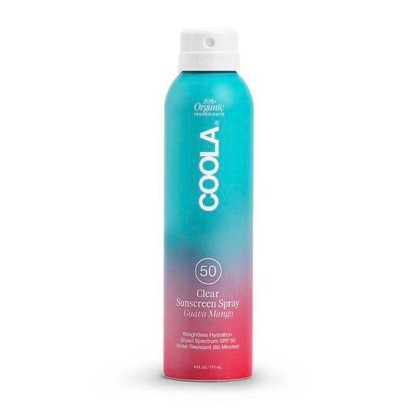 COOLA Clear Sunscreen Spray SPF50 Guava Mango 177ml