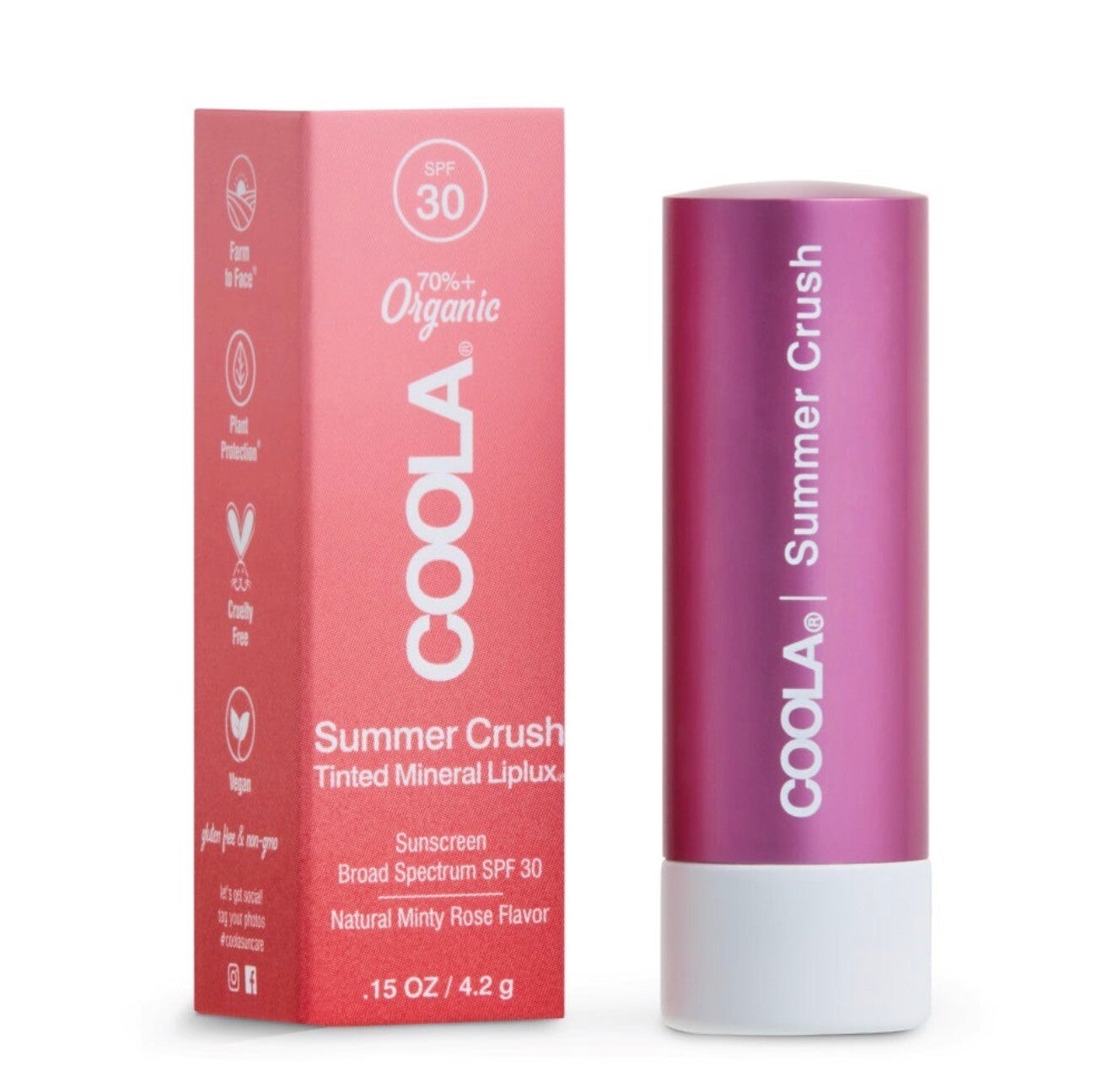 COOLA Mineral Liplux SPF30 – Summer Crush 4,2g