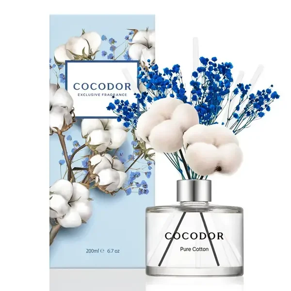 Diffuseur à roseaux Cocodor – Pure Cotton – 200 ml