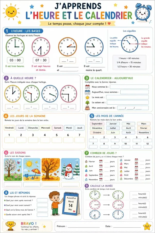 Heure & calendrier