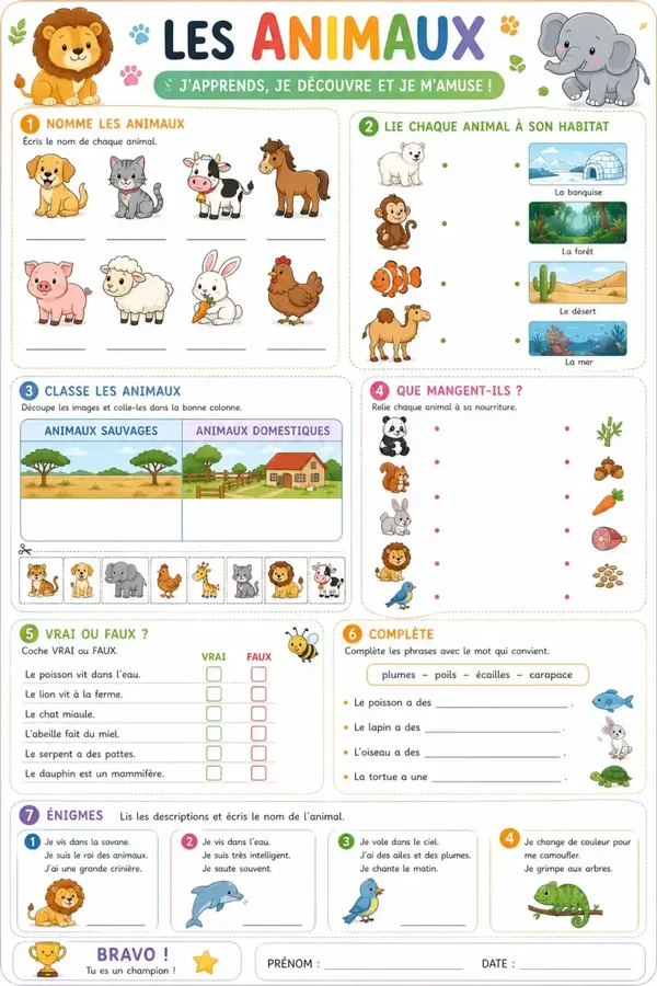 Les animaux