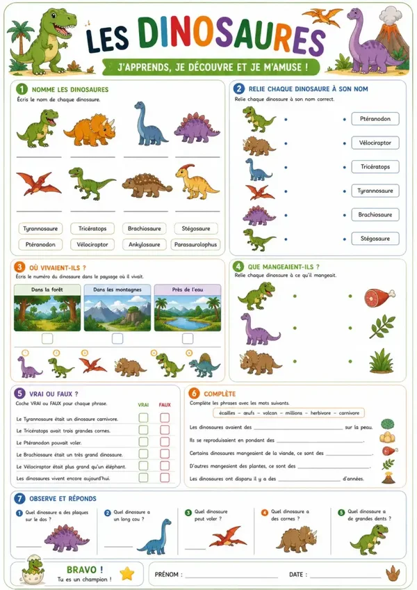 Les dinosaures