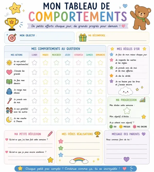 Tableau de comportement