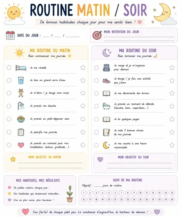 Routine matin / soir