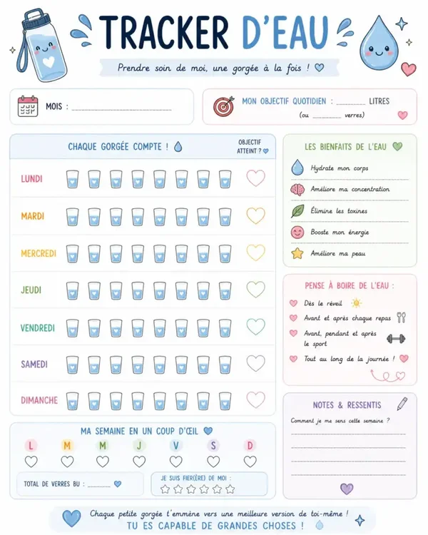 Tracker d'eau