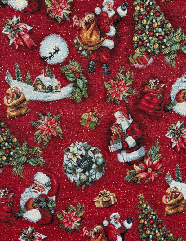 Gobelin kerstman rood