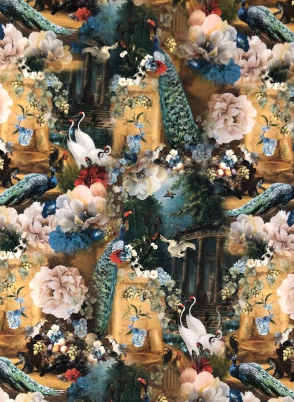 Velvet stof rome 140 cm hoog / breed