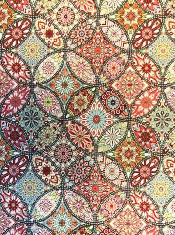 Gobelin vitral naranja 140 cm hoog / breed