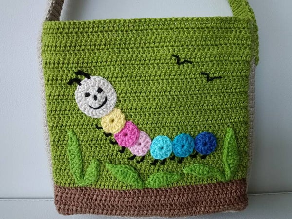 Kinder Häkeltasche Handarbeit/Bolsita de ganchillo para nenas