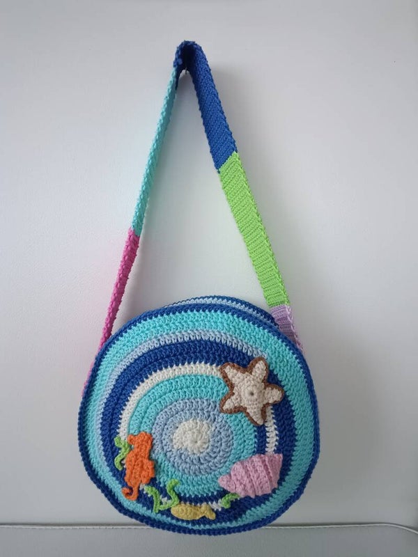 Kinder Häkeltasche Handarbeit/Bolsita de ganchillo para nenas