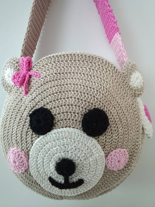 Kinder Häkeltasche Handarbeit/Bolsita de ganchillo para nenas