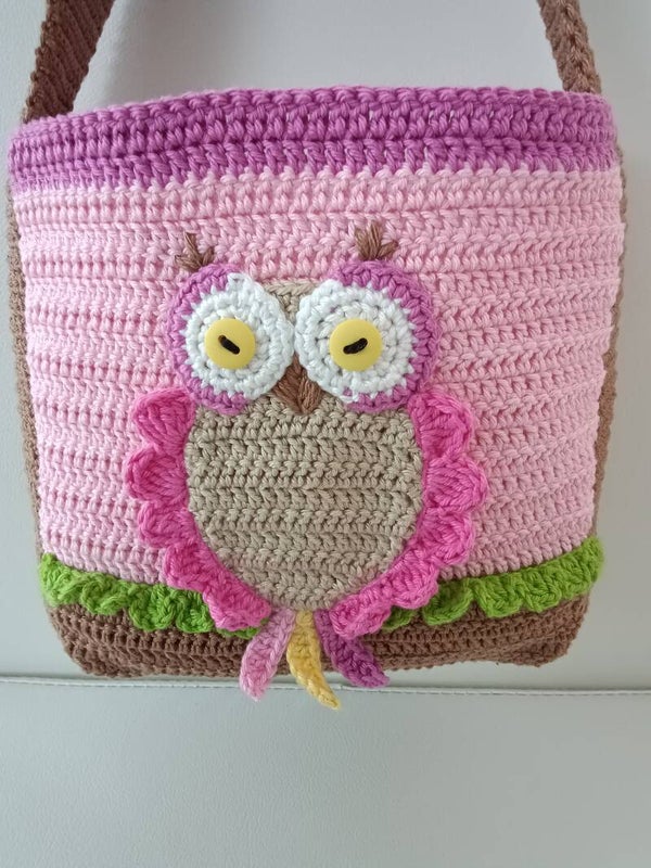 Kinder Häkeltasche Handarbeit/Bolsita de ganchillo para nenas