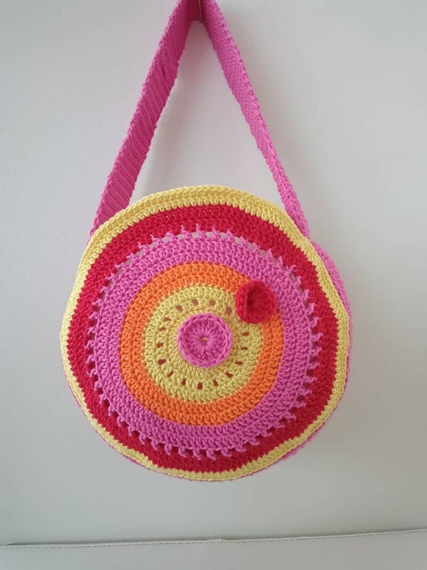 Kinder Häkeltasche Handarbeit/Bolsita de ganchillo para nenas