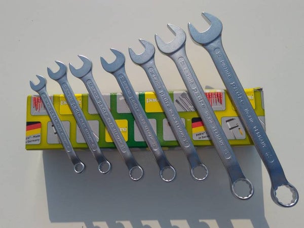 Ring-steeksleutelset 7 delig metrisch